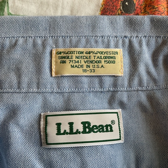 L.L. Bean Mens button up shirt - Picture 3 of 5